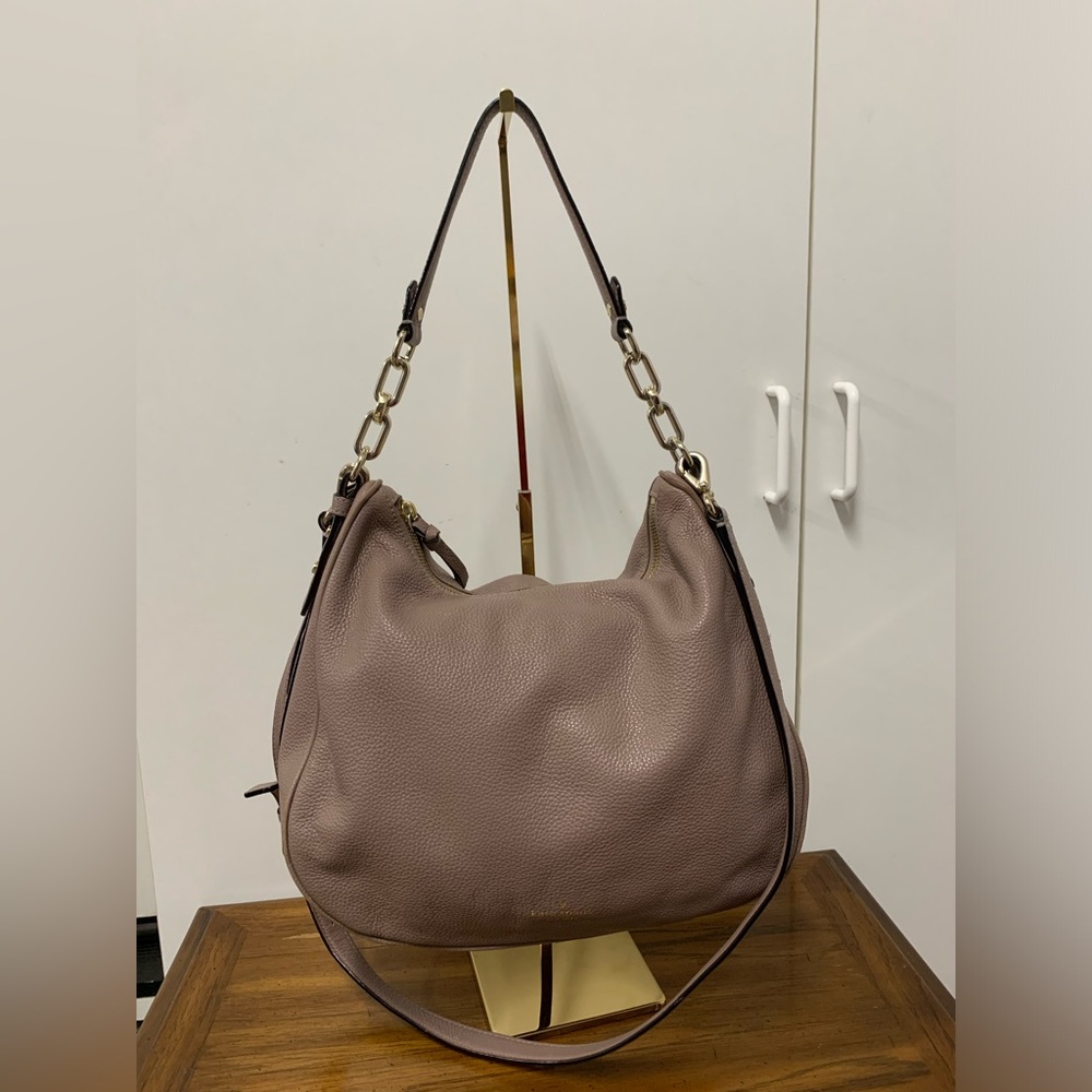 Kate Spade Hayes Street Aiden Pink Leather Hobo Crossbody